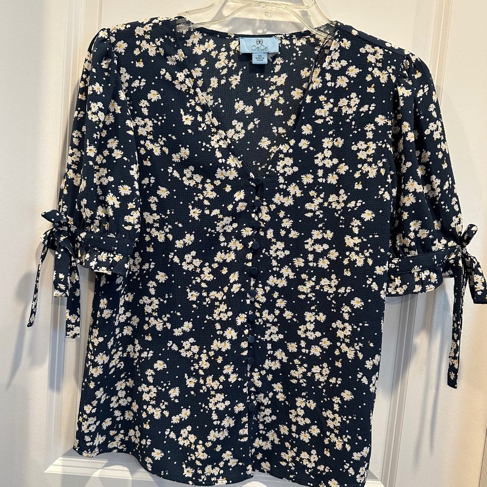 Cece short sleeve blouse